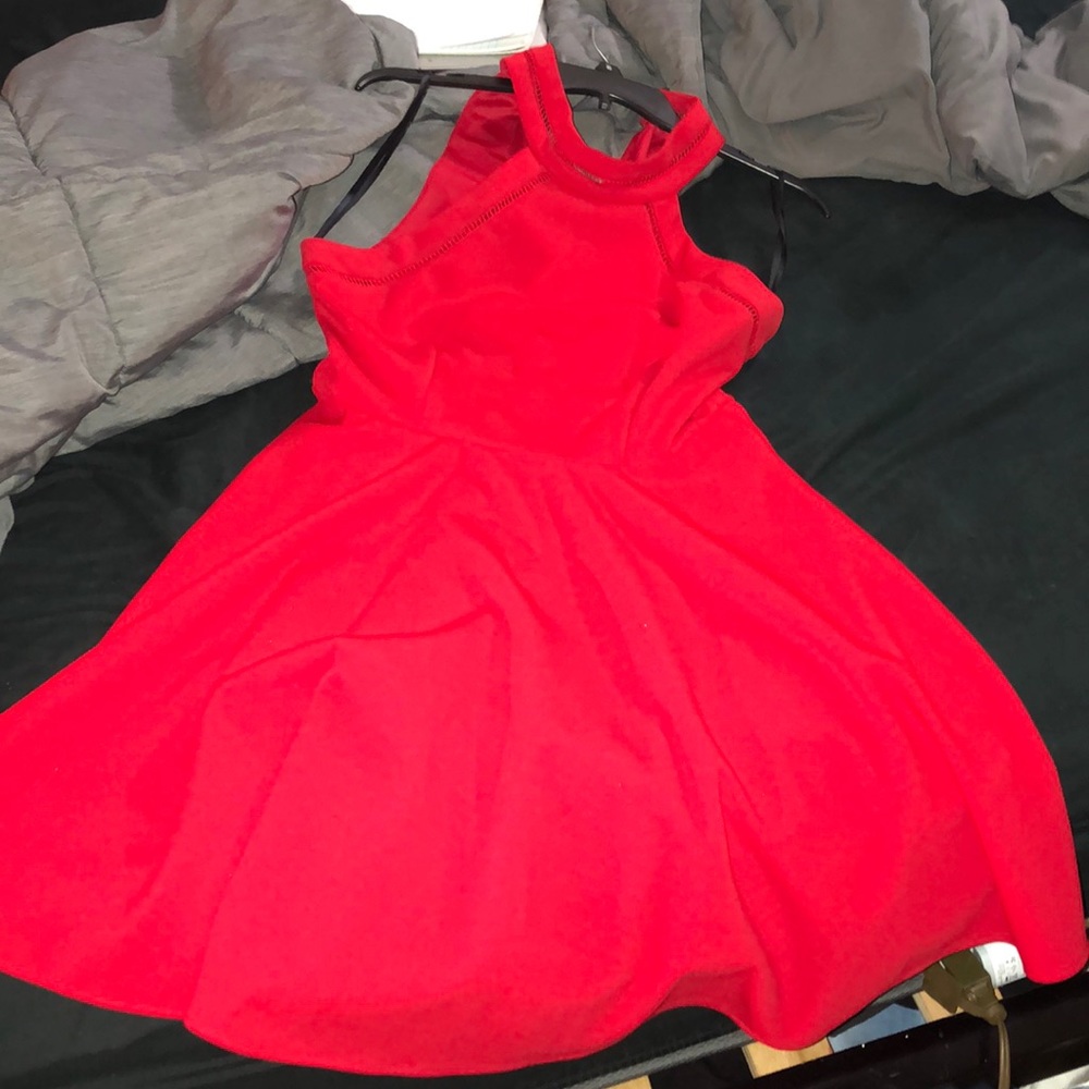red dress